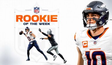 QB Bo Nix earns NFL Rookie of the Week award for Week 12 performance vs. Raiders