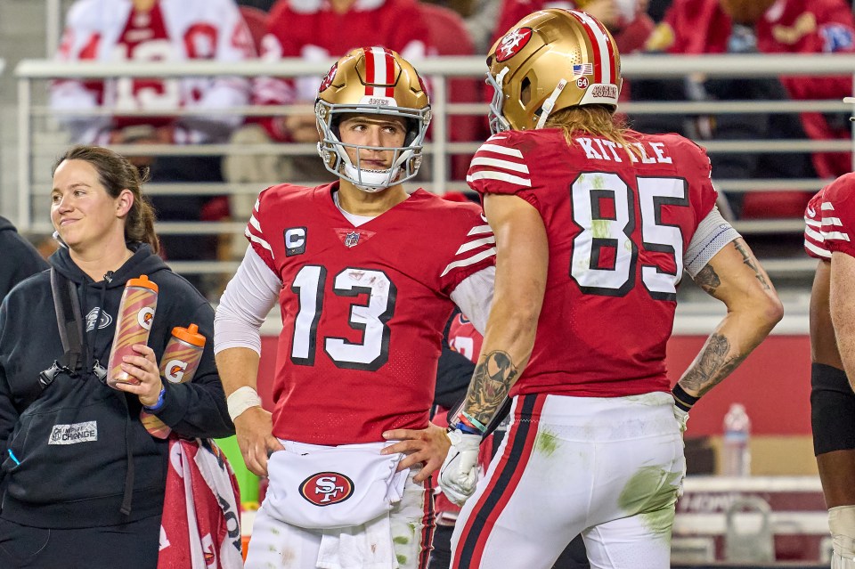 TE Kittle was full of praise for his signal caller