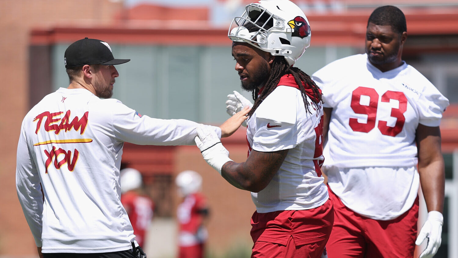 Nick Rallis Cardinals minicamp Garrett Williams 2025...