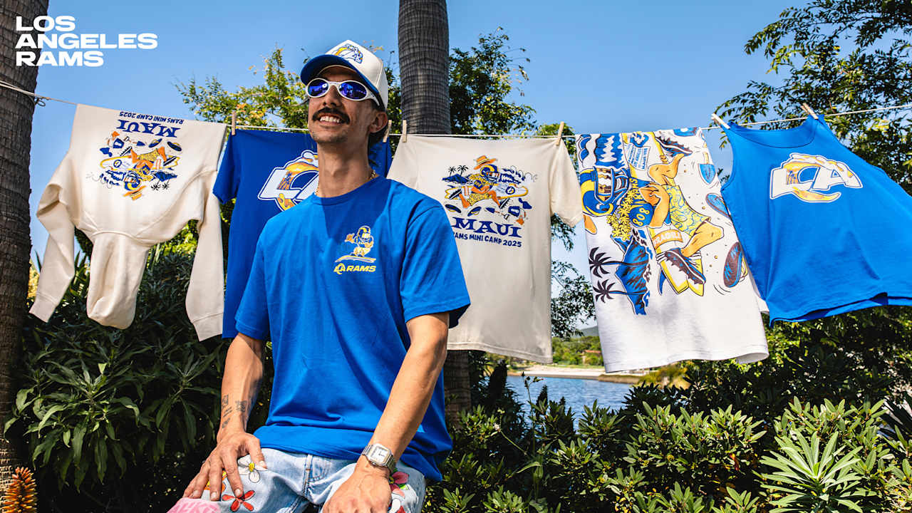 Los Angeles Rams celebrate the Aloha and Artistry of Maui with exclusive capsule collection with Aaron Kai & fan activations at Wailea Village Pop-Up June 14–19