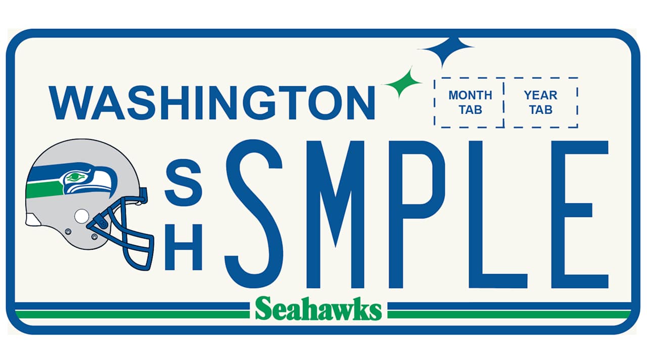 New Seahawks Branded License Plate Available Throughout Washington State