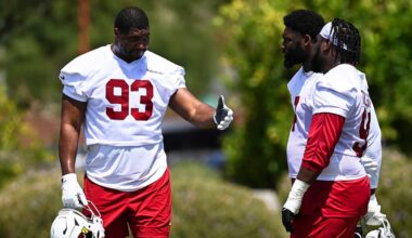Cardinals DL Calais Campbell sees importance of mentoring first-round picks Walter Nolen III and Darius Robinson