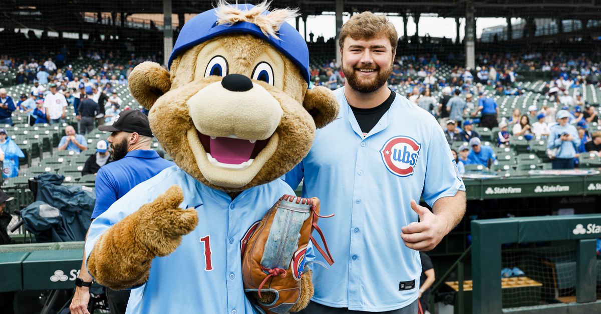Chicago Bears Rookies Attend Cubs Game At Wrigley Field