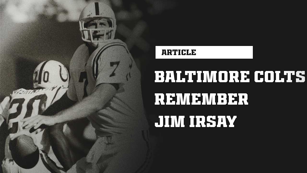 Former Baltimore Colts players pay tribute to Jim Irsay