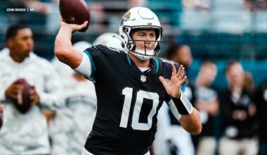Quarterback Mac Jones will make the start for Jacksonville Jaguars in Week 11