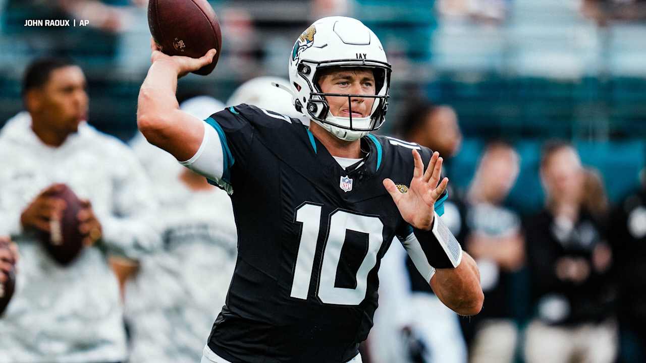 Quarterback Mac Jones will make the start for Jacksonville Jaguars in Week 11