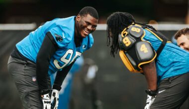 Derrick Brown's teammates hear the jokes, but they mostly see the work