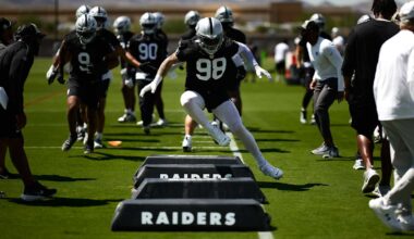 Notes and quotes from Day 2 of Raiders' 2025 mandatory minicamp