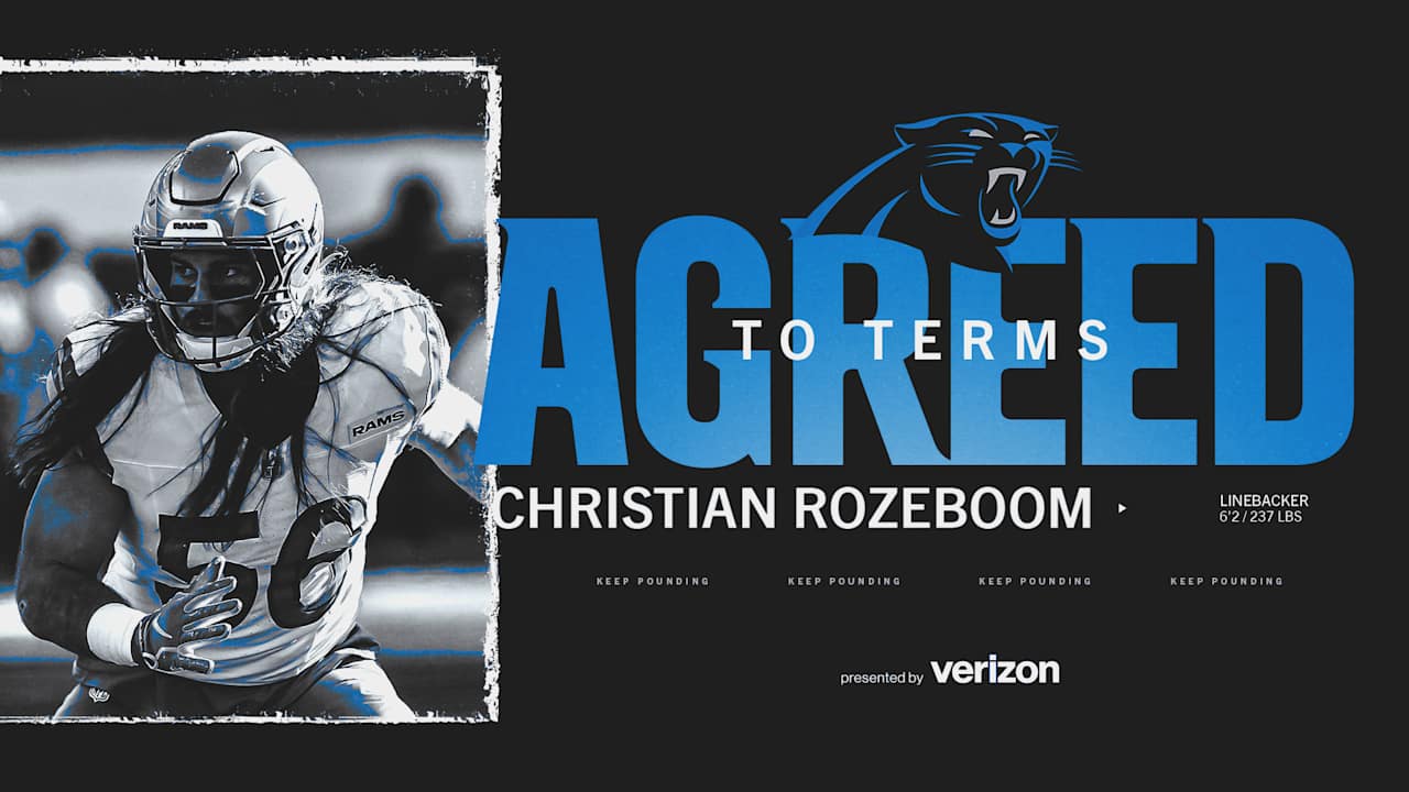 Panthers agree to terms with linebacker Christian Rozeboom