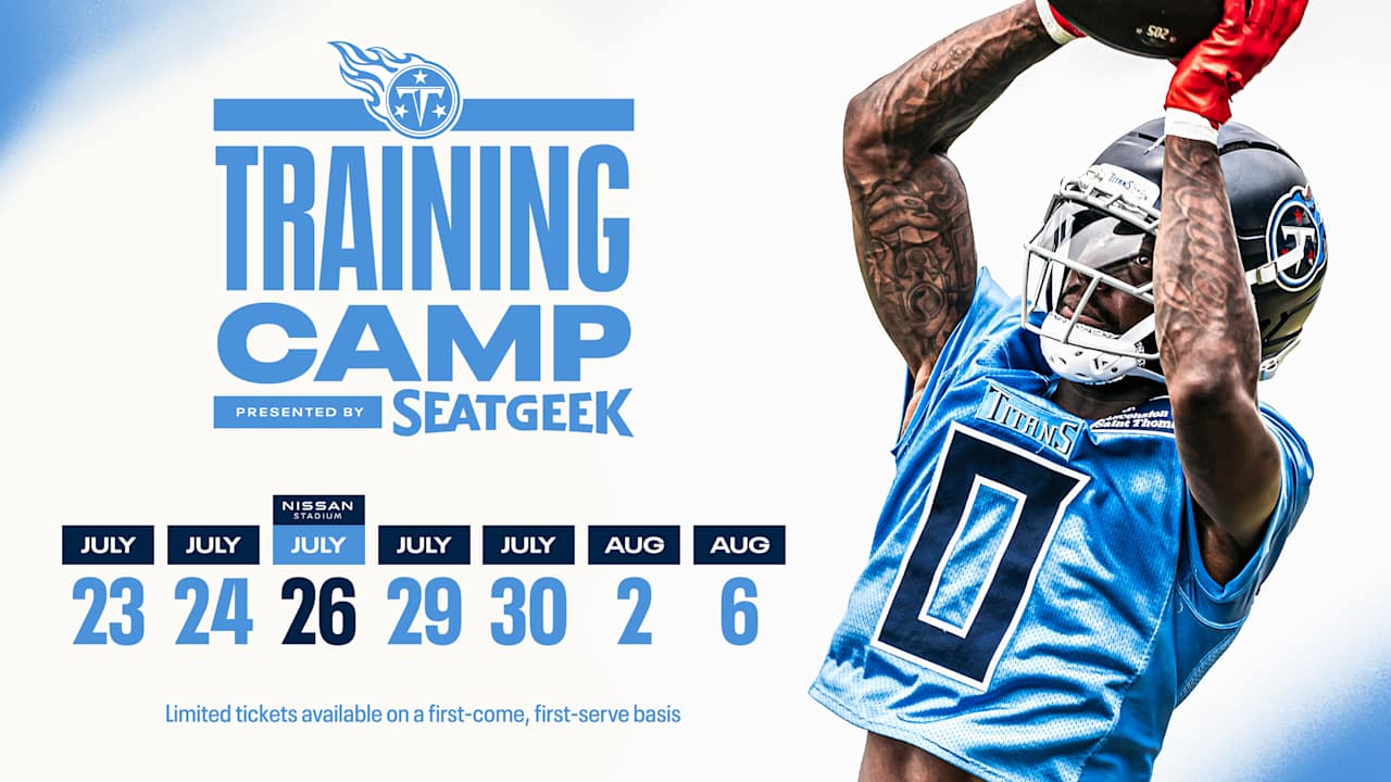 Tennessee Titans Announce Open Dates for Fans at 2025 Training Camp presented by SeatGeek