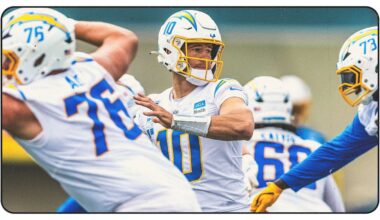 Justin Herbert Airs It Out, Rookies Turn Heads at Chargers OTA Practice