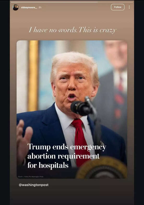 Sidney Moore's IG story