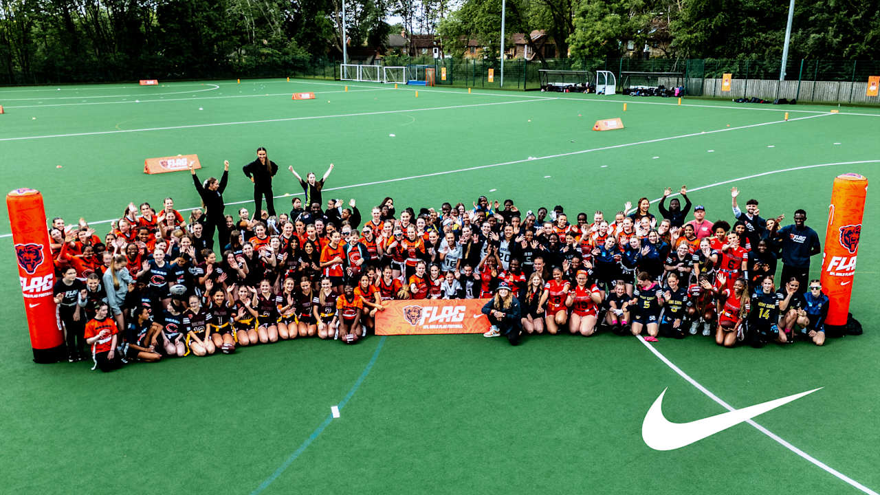 Bears support 2025 UK girls flag football championships