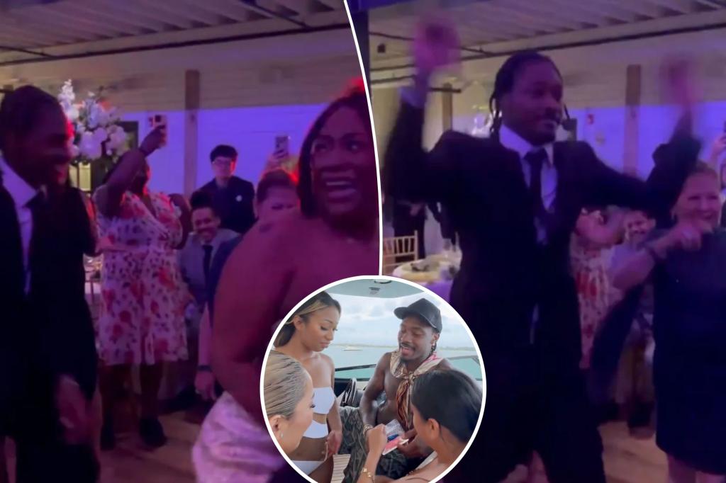 Stefon Diggs parties sister's wedding after boat video controversy