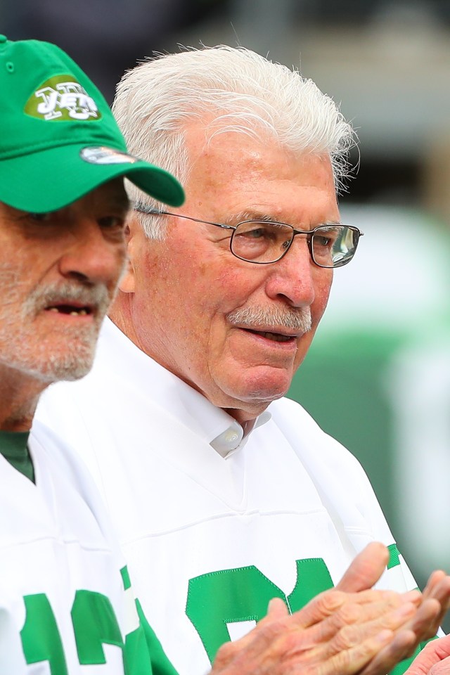 Gerry Philbin, Super Bowl III champion, at a New York Jets game.
