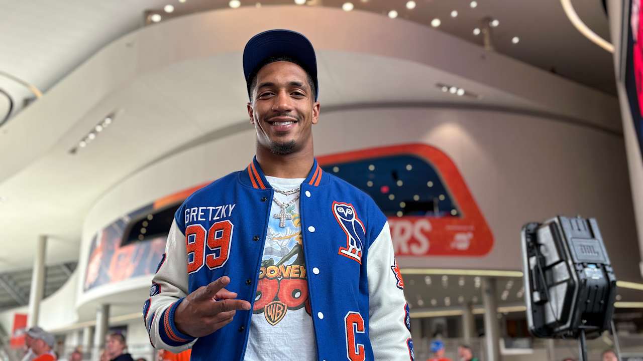 Chuba Hubbard conducts whirlwind trip to attend Stanley Cup Finals