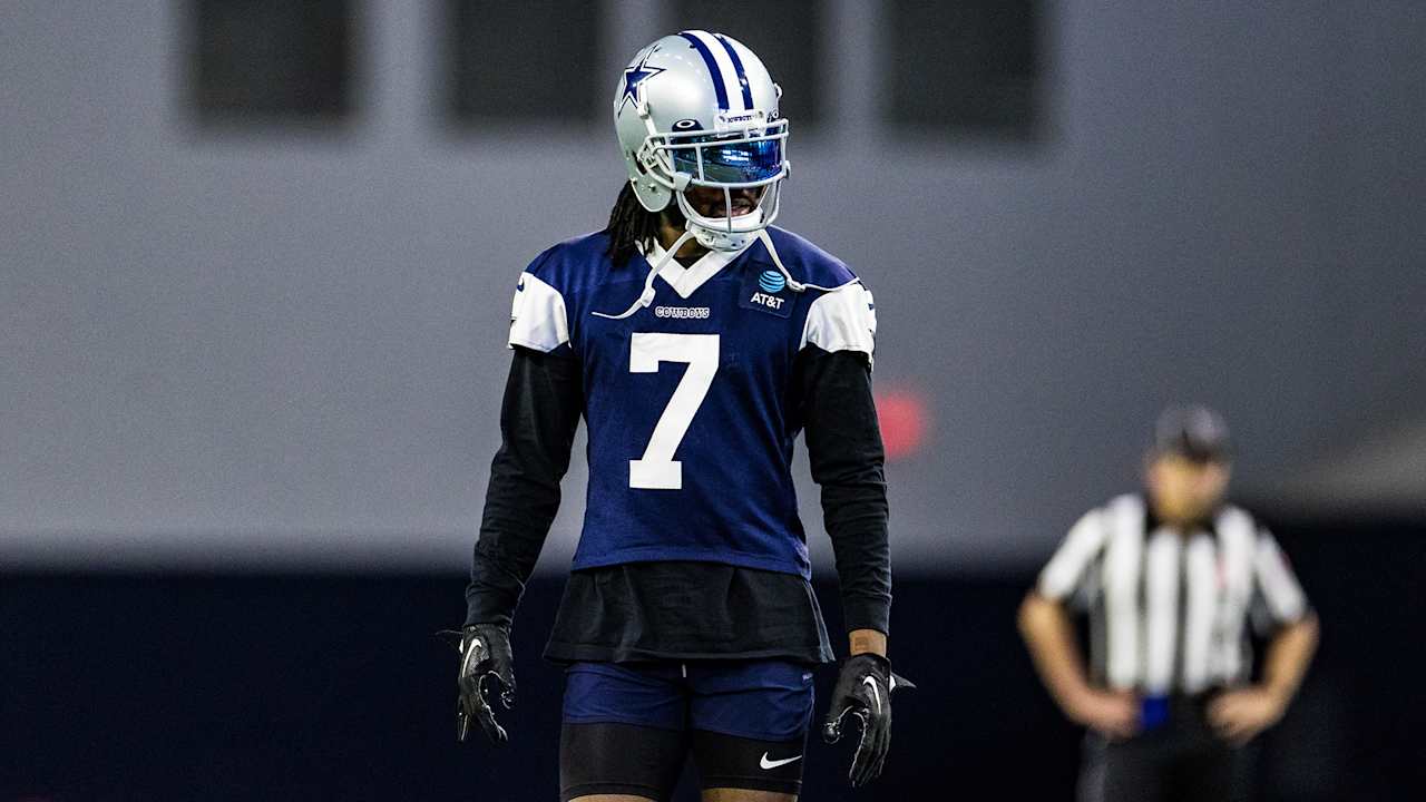 Trevon Diggs reports for minicamp, continues injury rehab