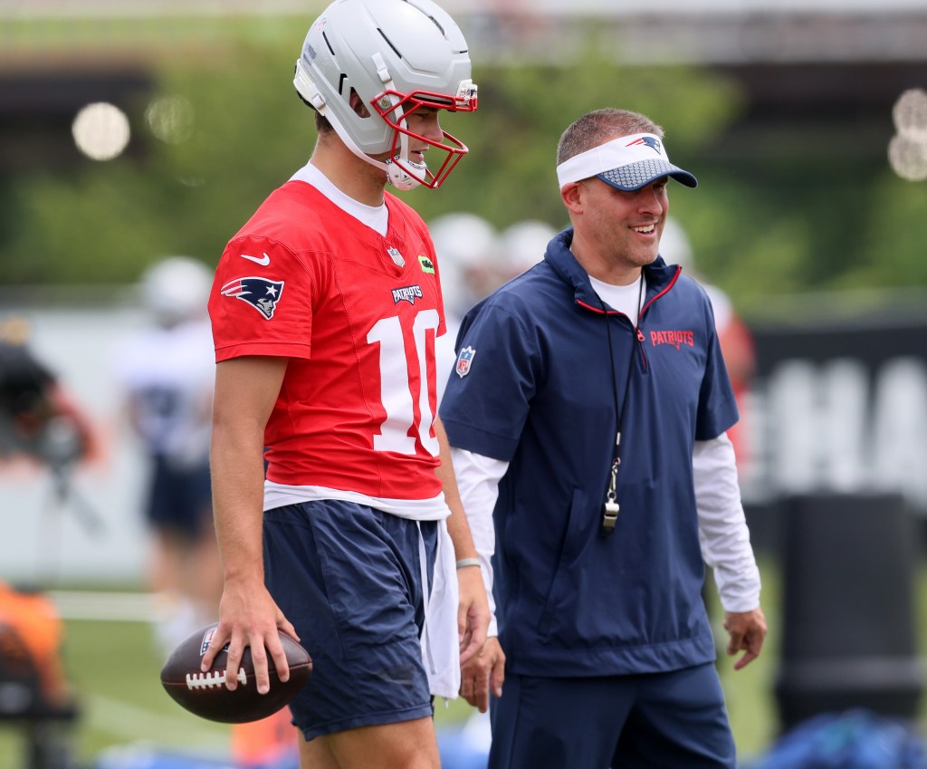 Too much pressure? Patriots OC Josh McDaniels not worried about Drake Maye