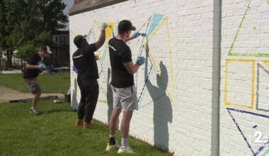 Ravens players volunteer to renovate historic west Baltimore school