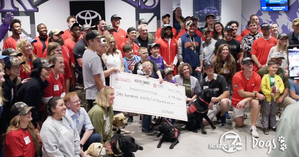 UCHealth's fundraiser with Denver Broncos raises $175K for Freedom Service Dogs