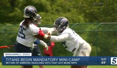 Simmons reports as Titans begin mini-camp