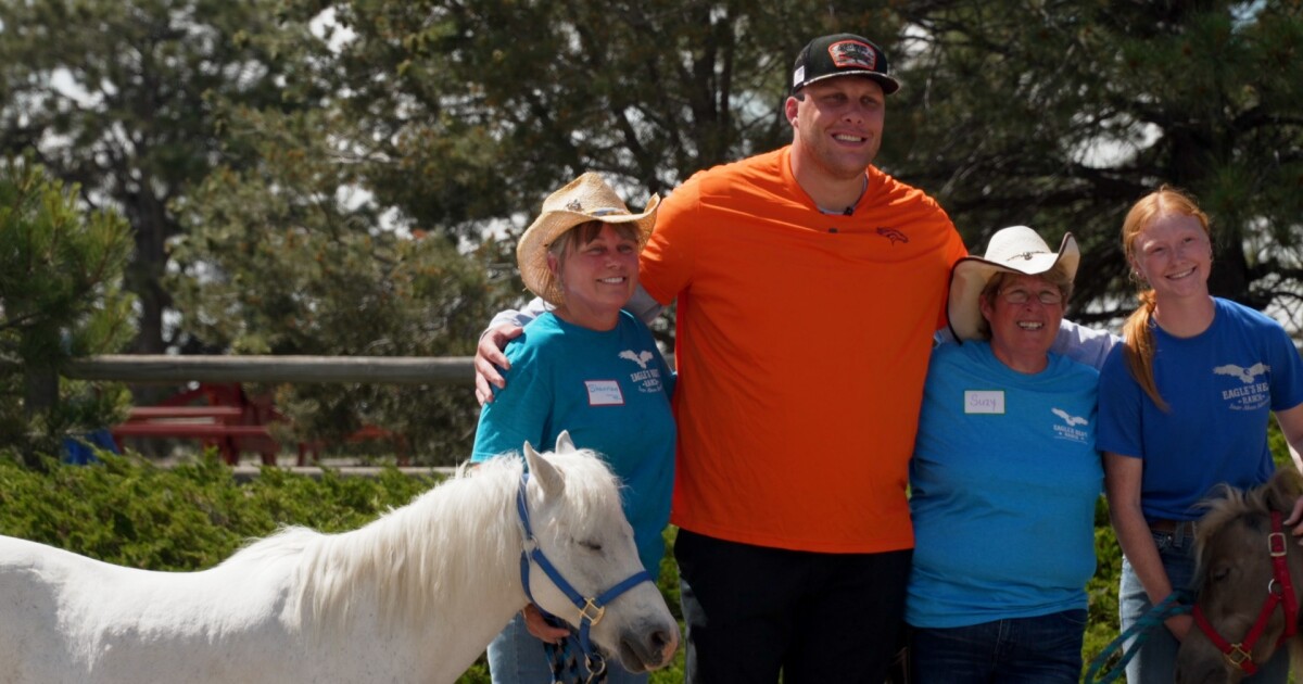Denver Broncos' Garett Bolles helps Elizabeth nonprofit with wildfire mitigation