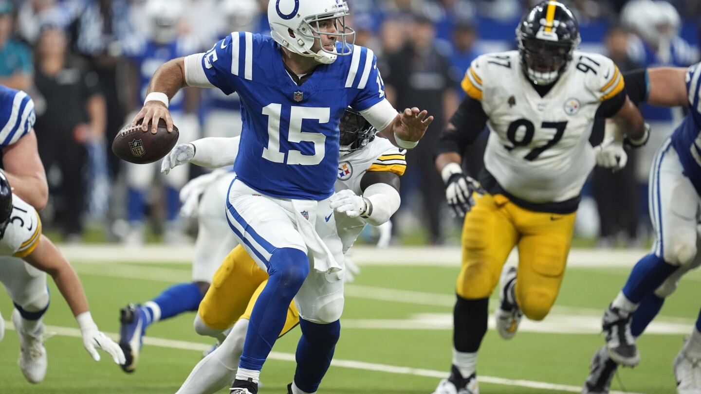 Joe Flacco relieves injured Anthony Richardson and helps Colts hold off Steelers 27-24