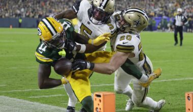 Packers clinch playoff berth with 1st shutout in NFL this season, 34-0 over Saints