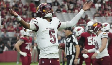 Rookie QB Daniels stars again in desert return, Commanders beat Cardinals 42-14 for 3rd straight