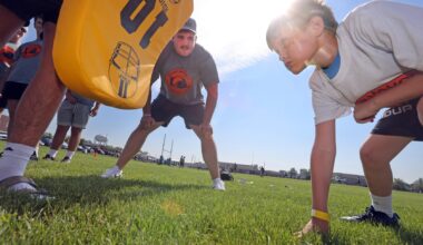 Photos: Former Bison OL Cody Mauch hosts 2nd annual youth football camp - InForum