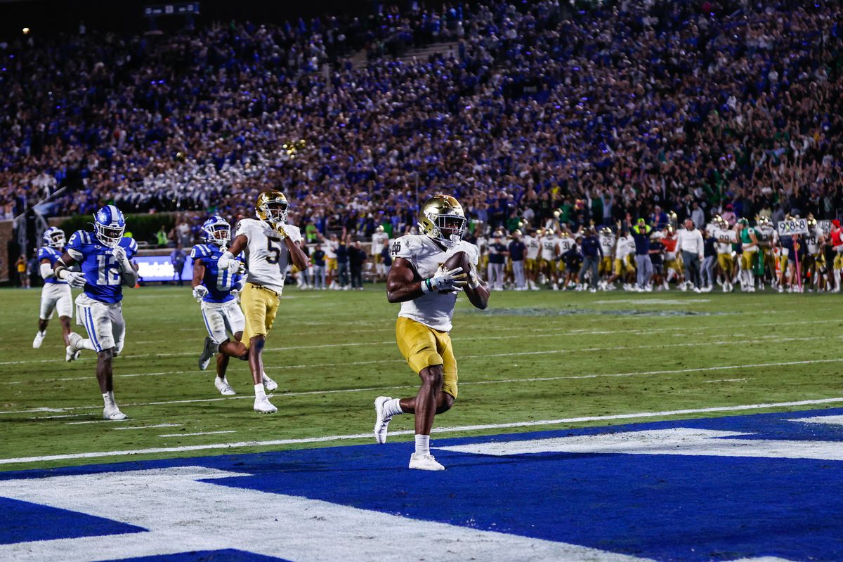 NCAA Football: Notre Dame at Duke