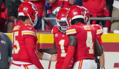 Chiefs News: Mahomes’ receiving options ranked slightly above average
