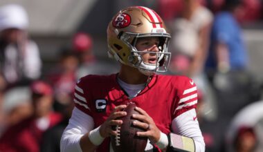 49ers Quarterback: Brock Purdy drop rate doubled in 2024