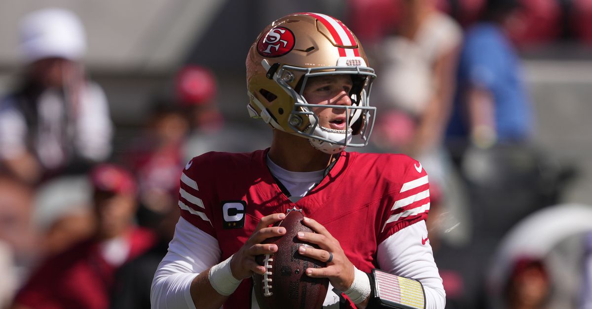 49ers Quarterback: Brock Purdy drop rate doubled in 2024