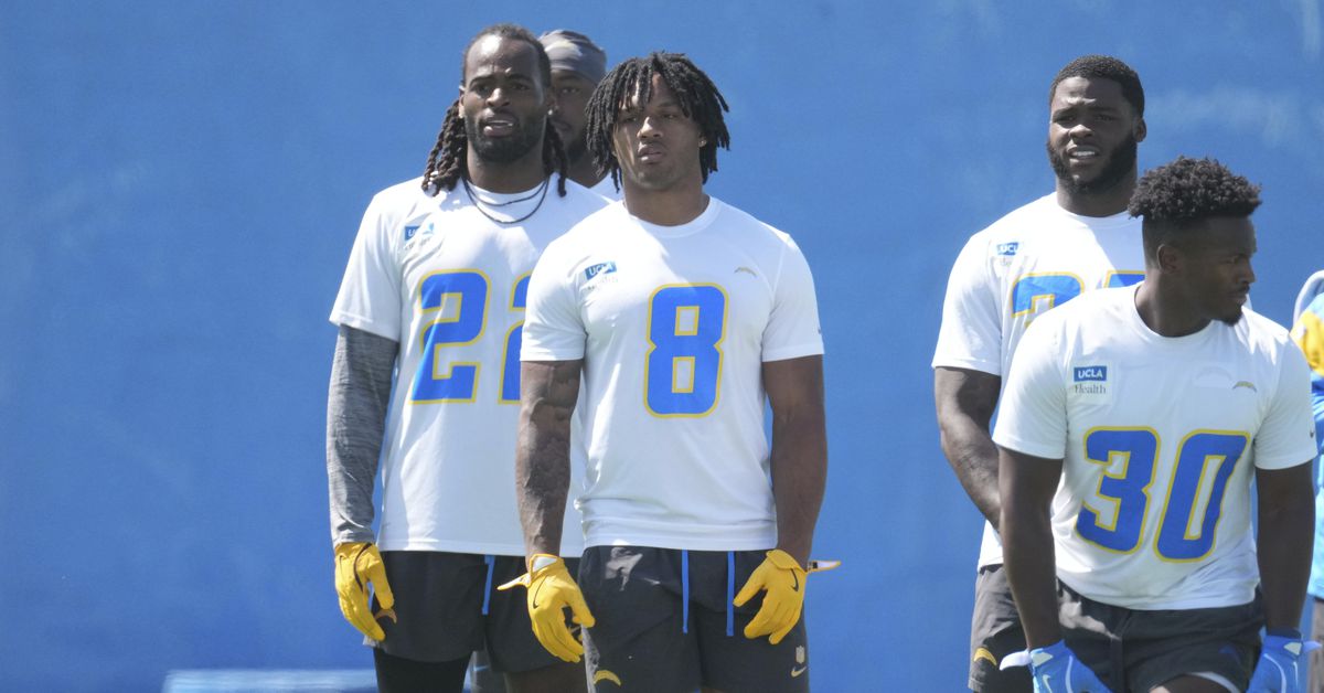 Omarion Hamtpon, Chargers RB room ranked just inside top 16