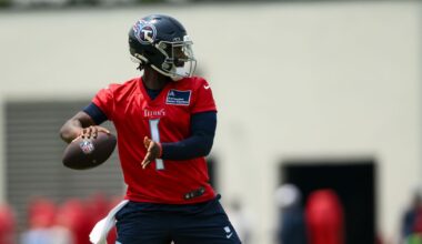 PFF: Cam Ward-Calvin Ridley place 28th in league-wide QB-WR rankings