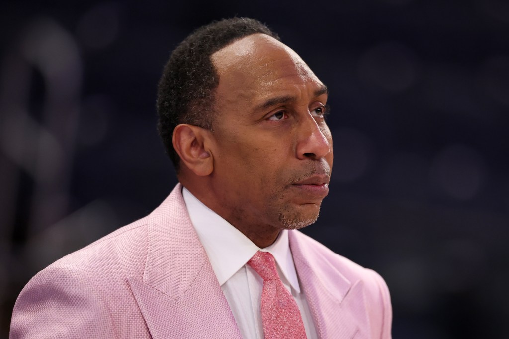 Stephen A. Smith at an NBA game.