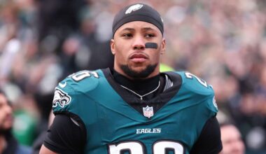 Eagles RB Saquon Barkley says eventual retirement would likely 'be out of nowhere'