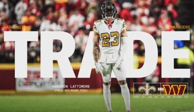 Commanders acquire CB Marshon Lattimore via trade with Saints