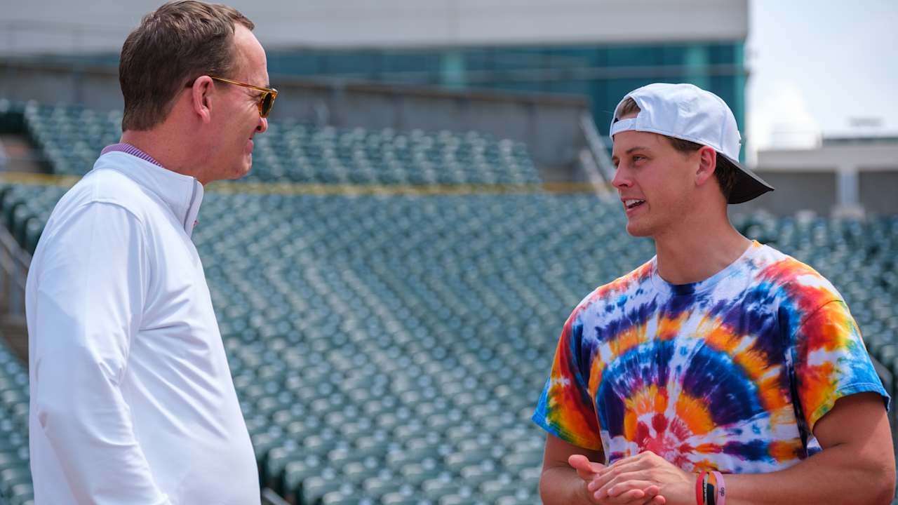 Peyton Manning visits Joe Burrow, Paycor Stadium for "Peyton's Places"