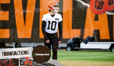 Browns sign K Andre Szmyt and released DE Ogbo Okoronkwo