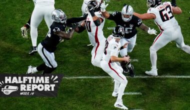 Desmond Ridder gets the start, Raiders trail Falcons on Monday Night Football