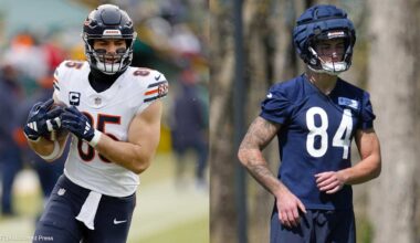 TE Cole Kmet was initially 'taken aback' by Bears drafting Colston Loveland but sees team's vision