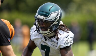 Eagles 2025 training camp practice notes, Day 3: Kelee Ringo has hands full with A.J. Brown