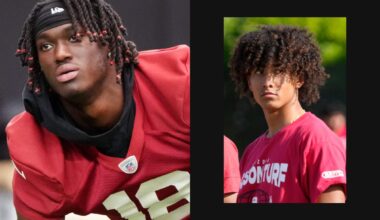 The night Larry Fitzgerald’s son met Arizona Cardinals rookie Marvin Harrison Jr.