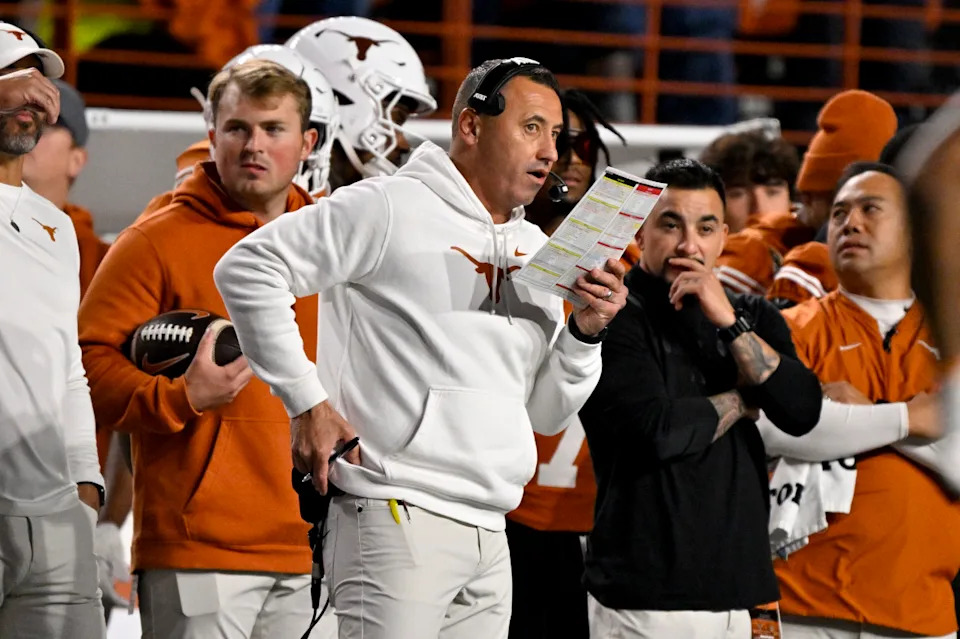 Texas Longhorns head football coach Steve Sarkisian.© Jerome Miron-Imagn Images
