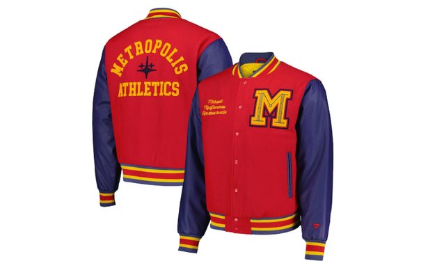 Superman x Fanatics Collegiate Varsity Jacket