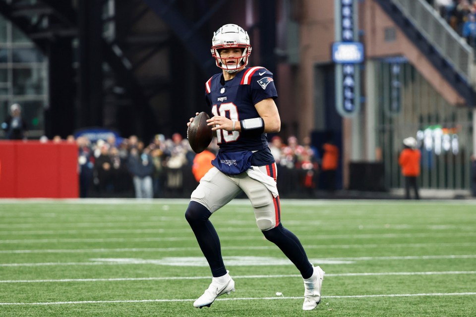 Maye was drafted with the third overall pick in the 2024 NFL Draft