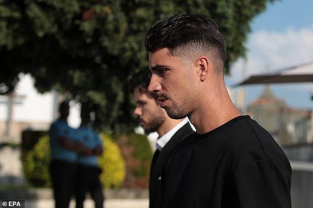 FC Porto's Fabio Cardoso arrives for the funeral of late Portugal's player Diogo Jota and his brother Andre Silva, in Gondomar