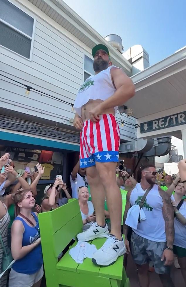 Kelce posted an Instagram video of fireworks, with his caption rubbing some the wrong way.